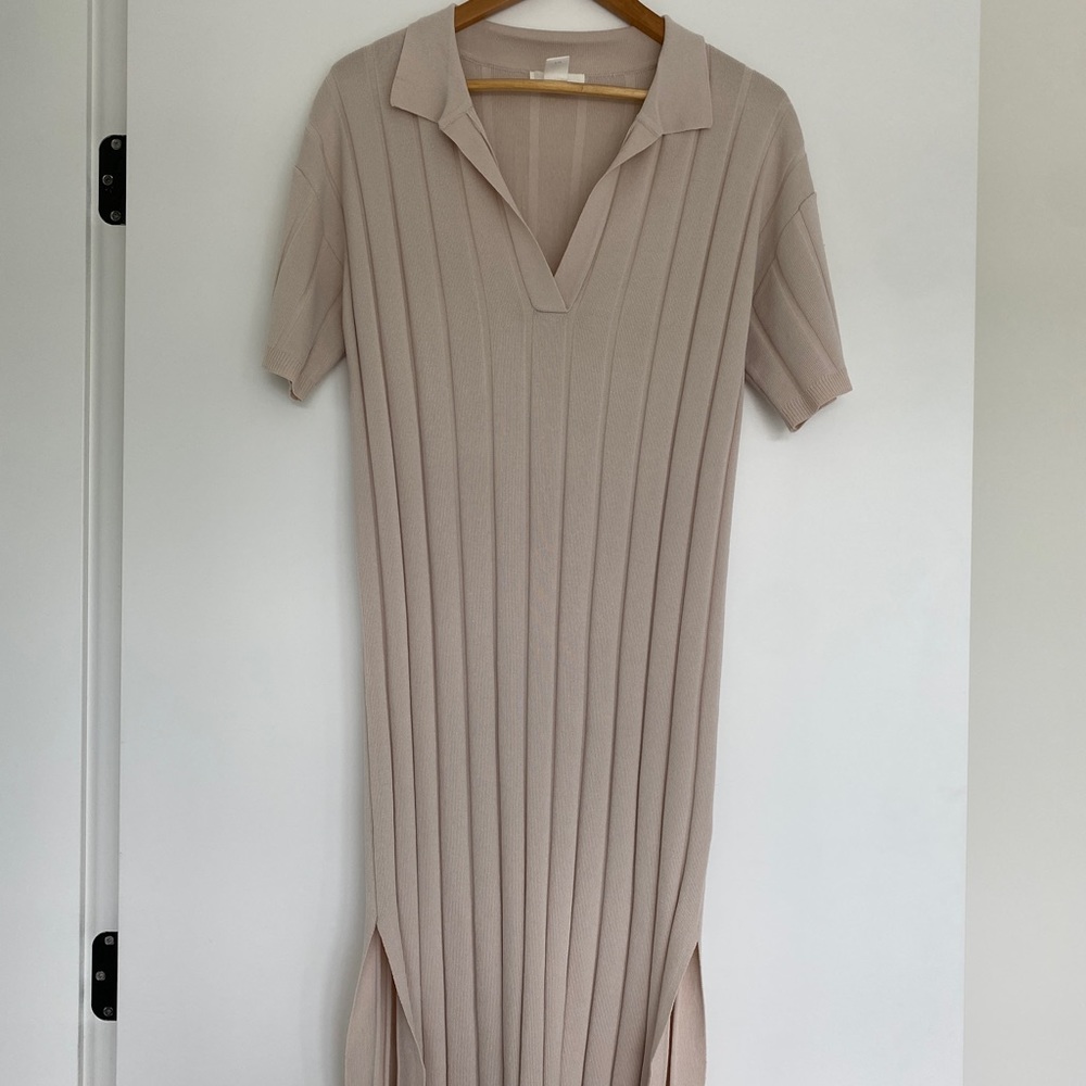 H&M Ribbed Knit Collared Dress - Picture 3 of 7